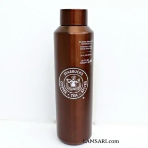 Starbucks Pike Place First Store Siren Brown Stainless Steel Water Bottle