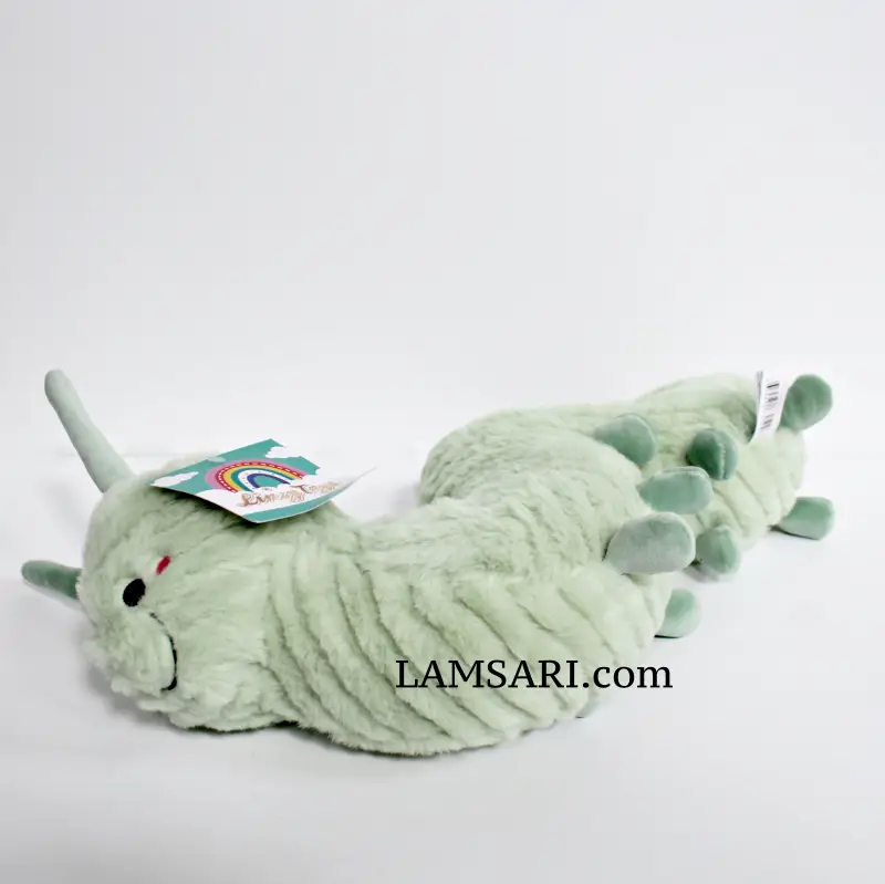 Linzy Toys Green Caterpillar Fuzzy Plush Stuffed Animal - Image 6