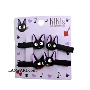 Studio Ghibli Kiki's Delivery Service Jiji Expression Hair Clips Set of 4