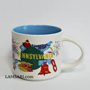 Starbucks Pennsylvania Discovery Ceramic Cup Mug 14 Fl Oz