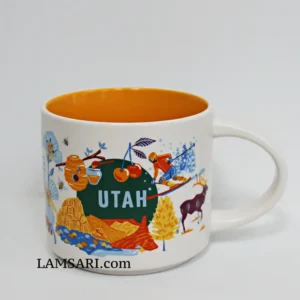 Starbucks Utah Discovery Series Ceramic Cup Mug 14 Fl Oz
