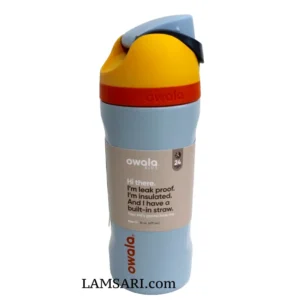 Owala Kids Freesip Day Dreams Blue Stainless Steel Water Bottle 16 Fl Oz